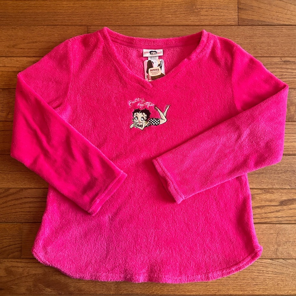 Betty Boop Y2K teddy sweatshirt